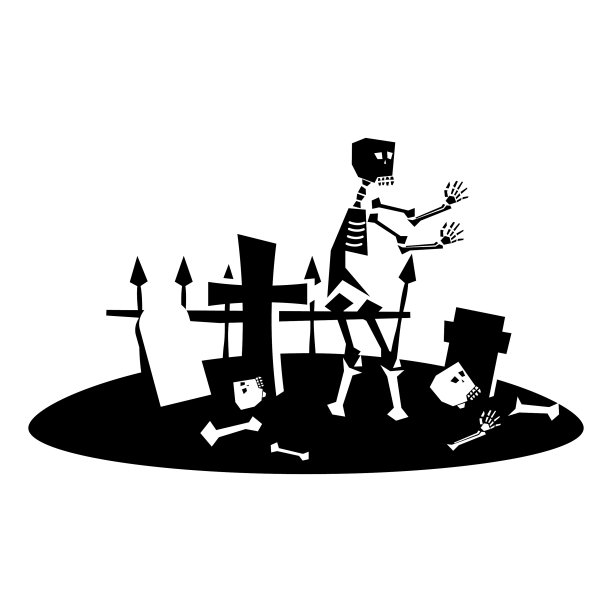 万圣节墓地平单图标万圣节图片下载