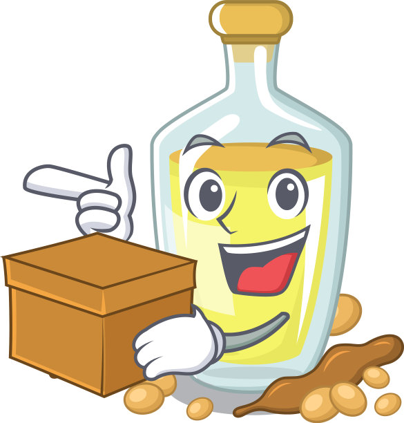 吉祥物碗里装着豆油图片下载