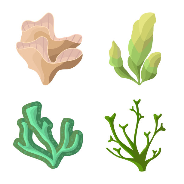 孤立物体水下和水族馆标志图片下载