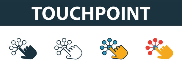 触点图标设置在不同的premium符号图片下载