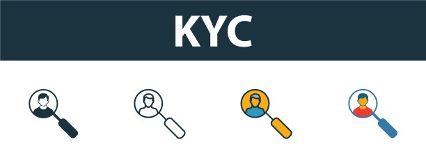 不同风格的KYC图标集高级符号图片下载