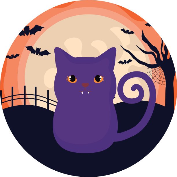 万圣节猫猫动物图片下载