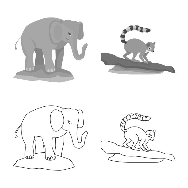 自然和有趣的图标集图片下载