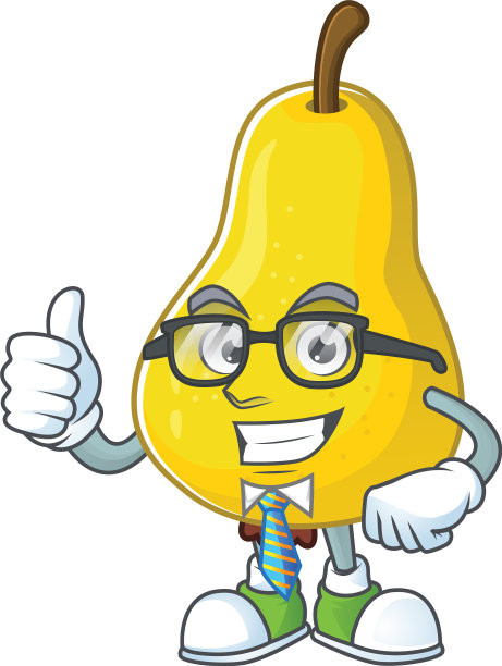 商人以水果梨为吉祥物图片下载