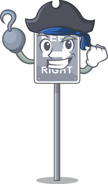 海盗保持正确的吉祥物形状图片下载