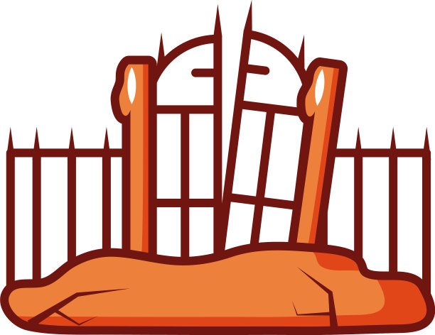 白色背景上的铁栏杆图片下载