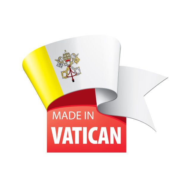 白色的梵蒂冈国旗图片下载
