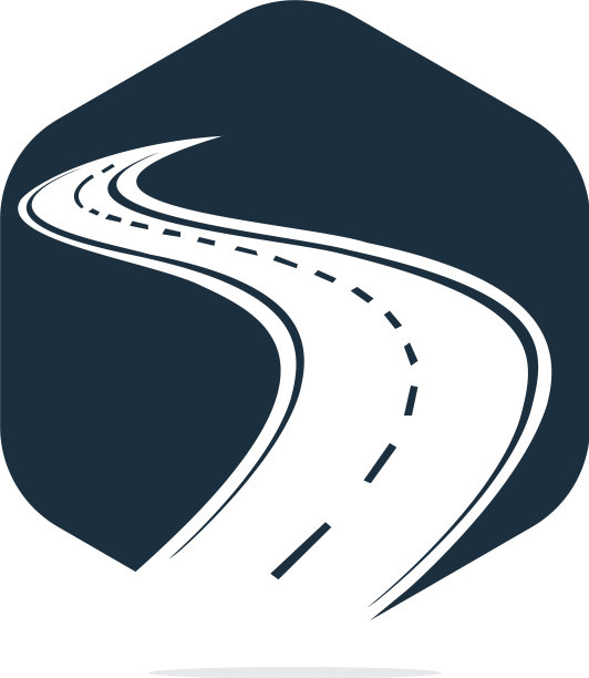创意道路旅行标志设计图片下载