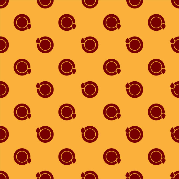 红色洗碗图标孤立无缝图案图片下载