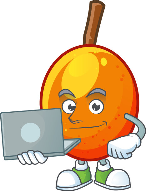 与笔记本电脑jocote水果与人物卡通图片下载