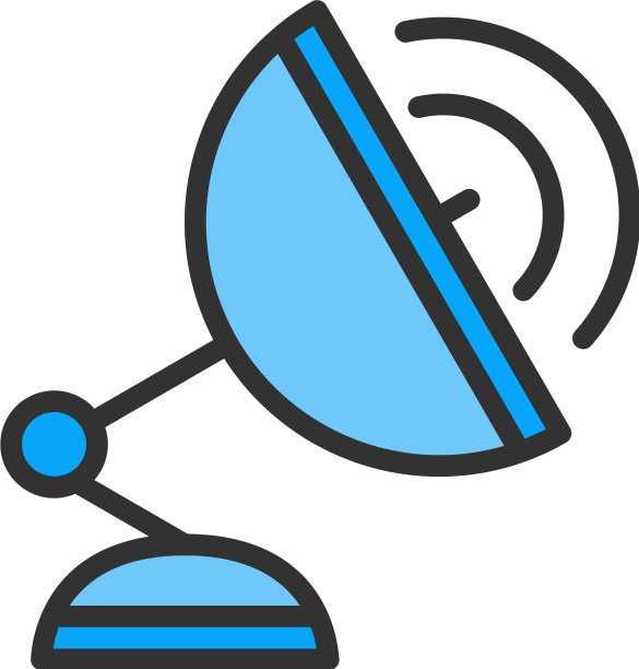 碟形卫星无线雷达电视天线图片下载