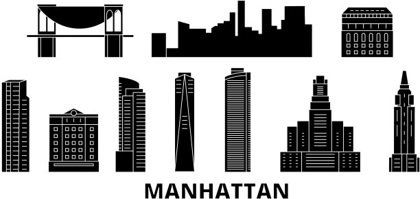 美国纽约曼哈顿平坦旅行图片下载