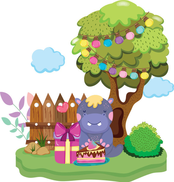 可爱的小河马性格图片下载