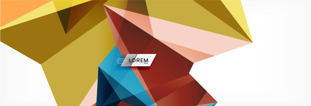 科学背景抽象三角形图案图片下载