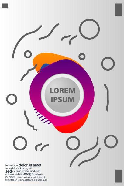 孟菲斯风格的书籍设计集丰富多彩图片下载