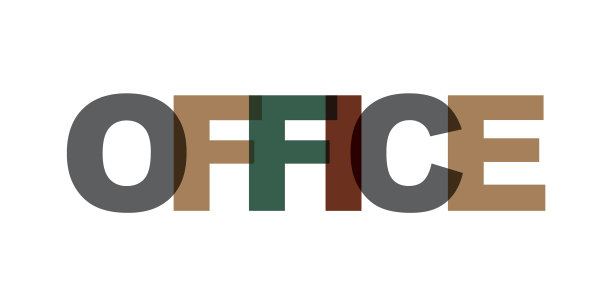 办公室名片文字现代字体海报图片下载