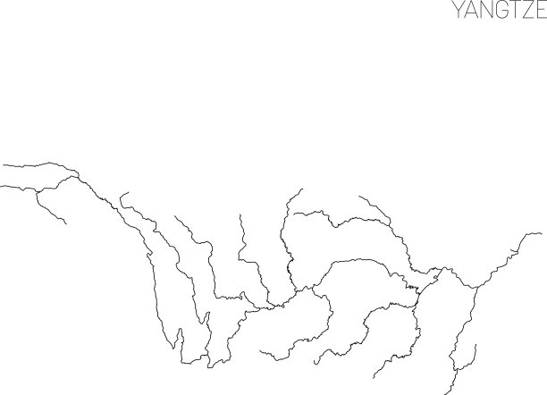 长江流域流域图简单薄图片下载