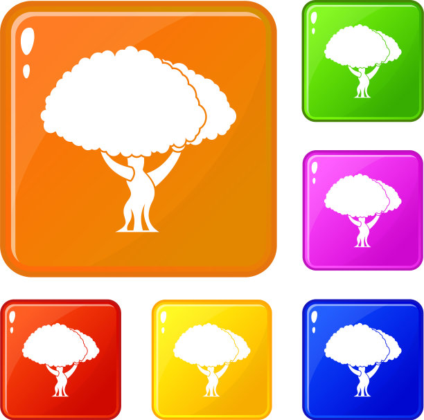 树图标设置颜色图片下载