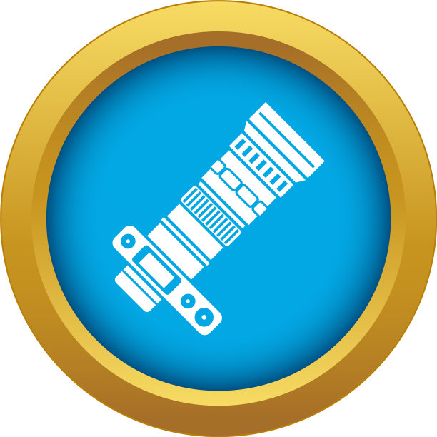 带有蓝色变焦镜头的单反相机图片下载