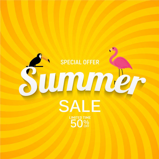 夏季销售背景图片下载