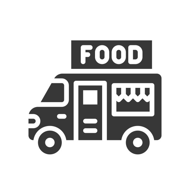 餐车实体风格图标图片下载