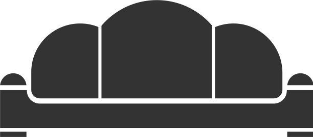 沙发图标平图片下载