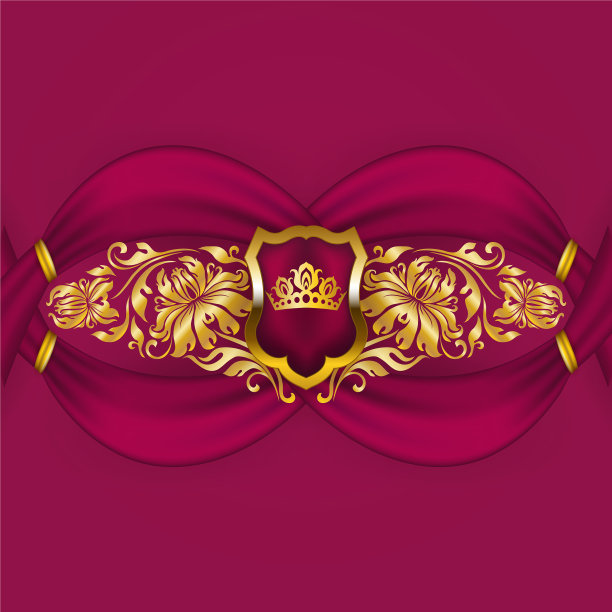 皇家背景与装饰盾金皇冠图片下载