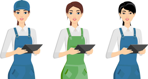 拿着平板电脑的女人图片下载