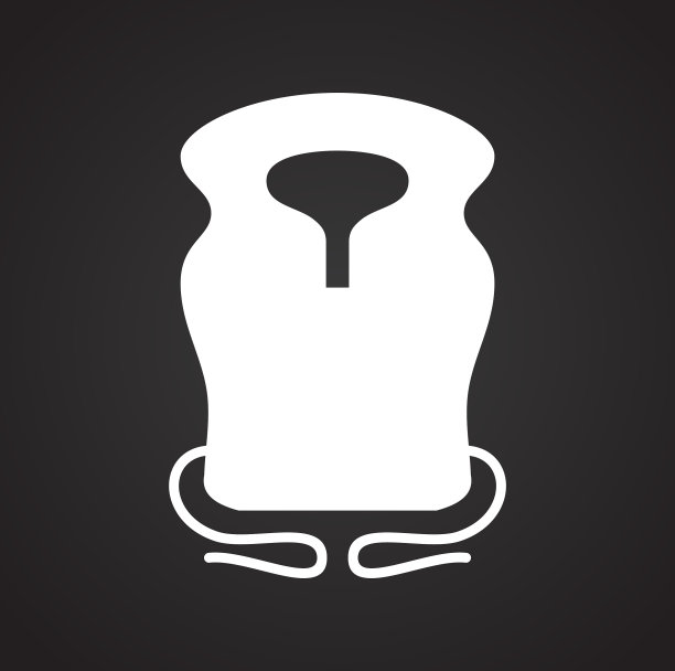 救生衣图标设置在图形和背景图片下载