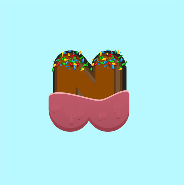 甜蜜的字符从一个字体与图片下载