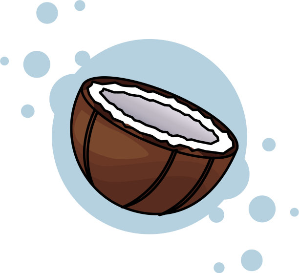 椰子孤立的图标图片下载