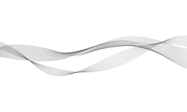 用于数字设计的抽象波浪元件图片下载