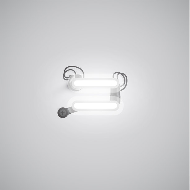 灰色现实霓虹人物与电线和图片下载