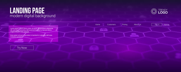 登陆页面概念高科技网站的屏幕图片下载