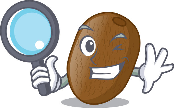 侦探字木桌上的猕猴桃图片下载