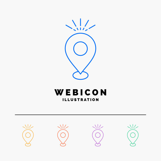 定位针露营假日地图5色线网页图片下载