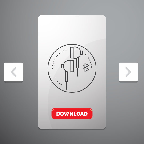 耳机耳机蓝牙音乐线图标图片下载