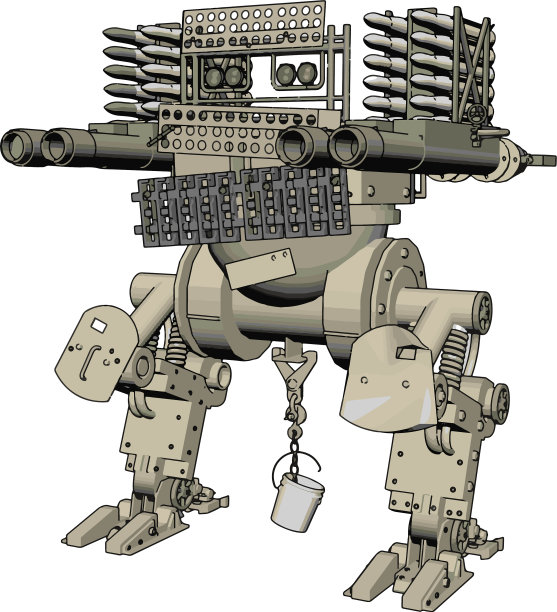 白色背景上的3d军事导弹图片下载