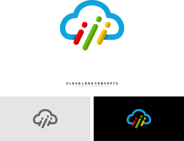 人云标志设计理念现代云图片下载