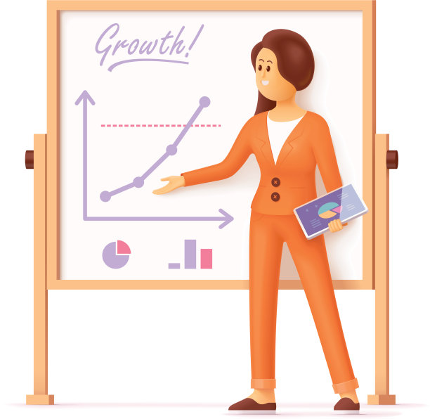 女商人展示展示图表图片下载
