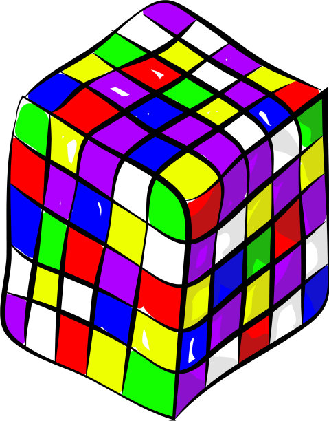 魔方一款色彩组合的拼图深受喜爱图片下载