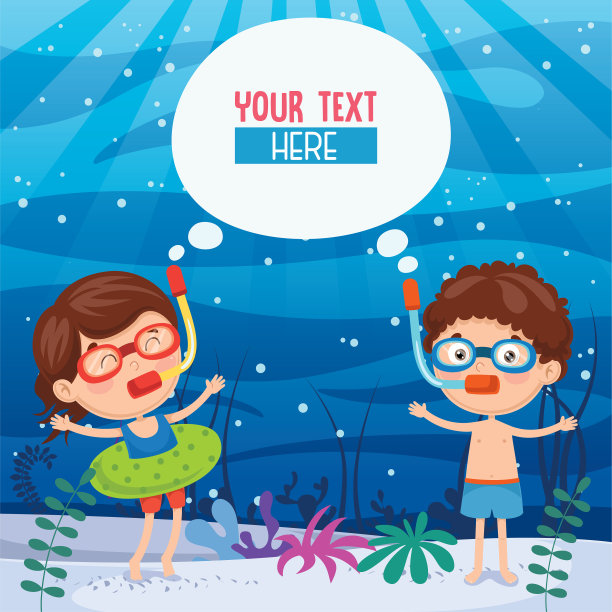 夏季儿童插图图片下载