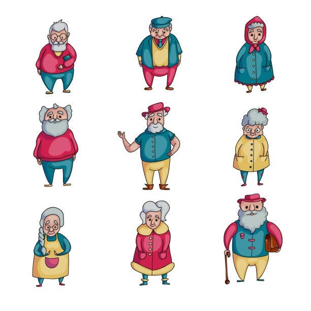 在现实生活中塑造老年人的性格图片下载