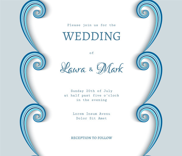 裁纸框架与波浪边框图片下载