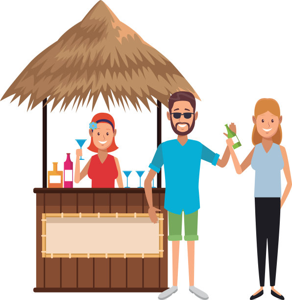 夏天喝酒的人图片下载