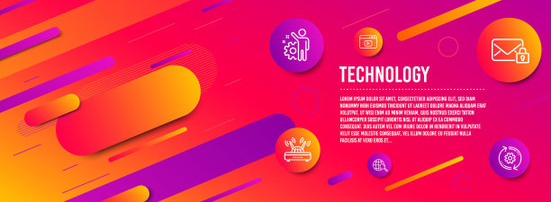 员工视频内容和安全邮件图标设置图片下载