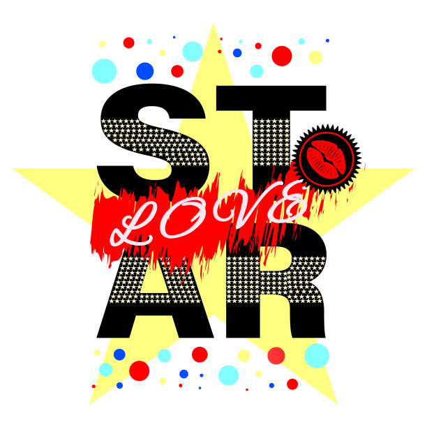 衬衫标语明星爱图片下载