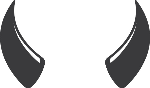 魔鬼角动物角标志图标图片下载