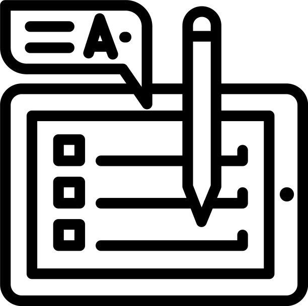 平板电脑清单图标轮廓样式图片下载