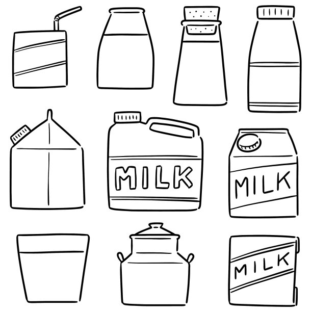 乳制品套装图片下载